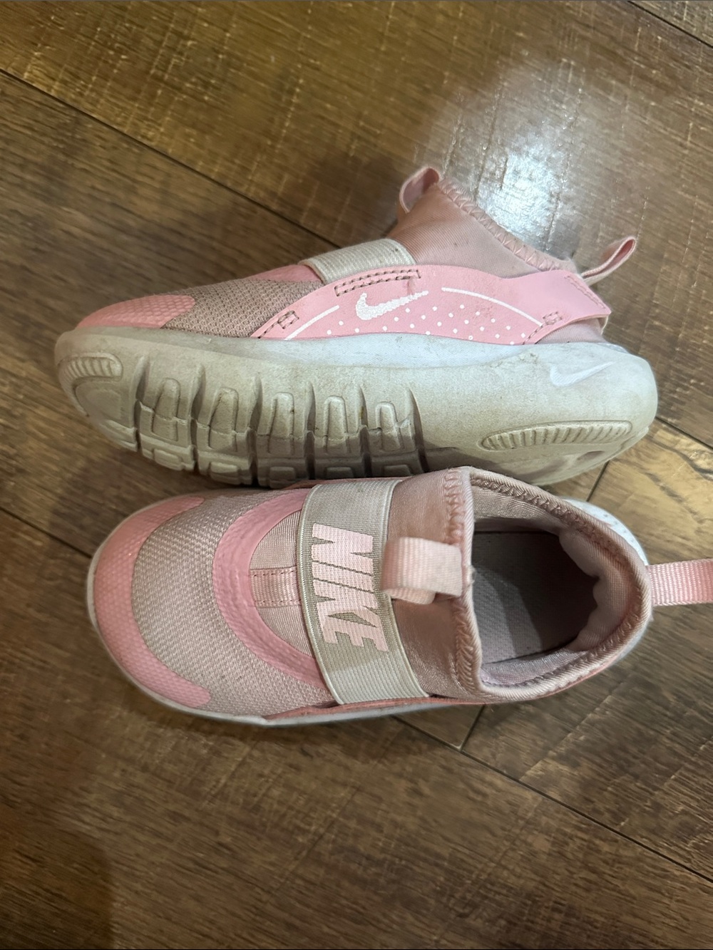 Nike Kids Pink Slip-On Mesh Sneakers